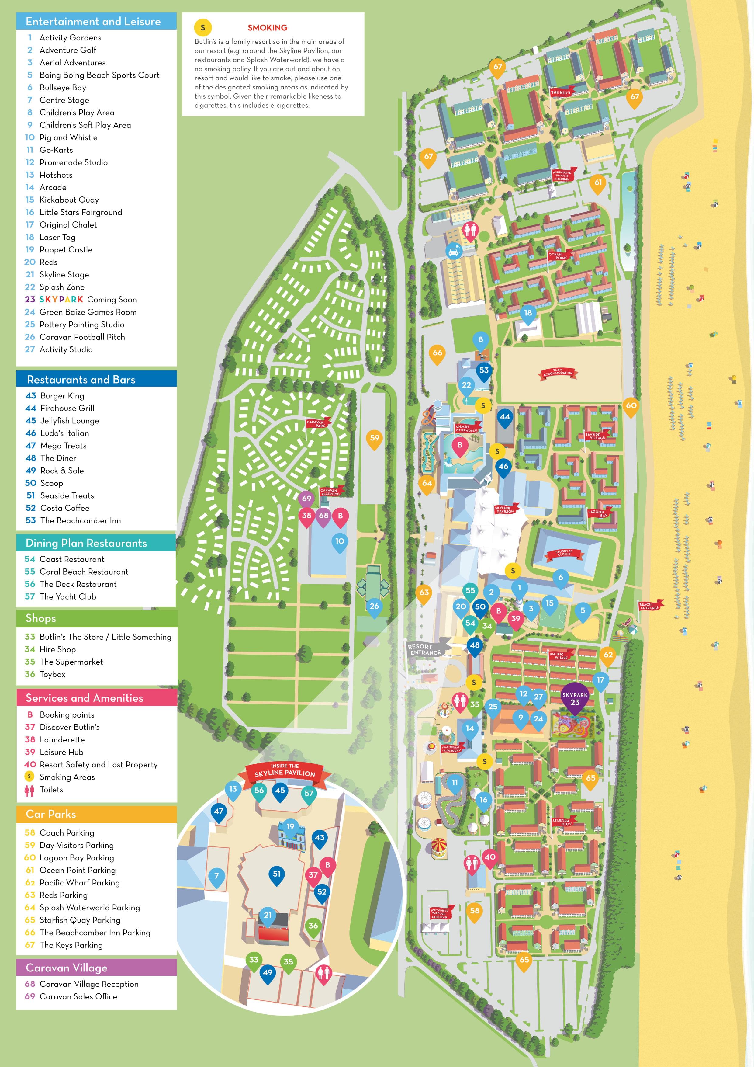Butlins Skegness Resort Map Find Your Happy Place Butlins Skegness Resort Map Find Your Happy Place